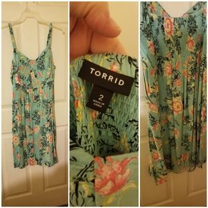 Torrid Size 2 floral dress with pockets